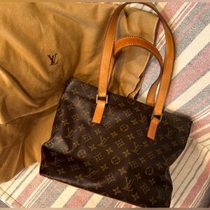 Louis Vuitton Cabas PianoBrown Monogram Shoulder Bag